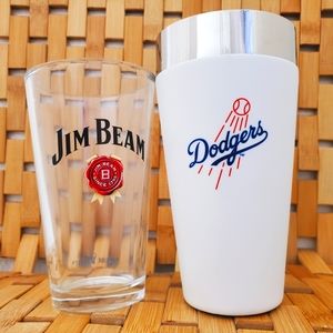 Dodgers Shaker Cocktail Stainless Steel Bar Tools Sports Baseball